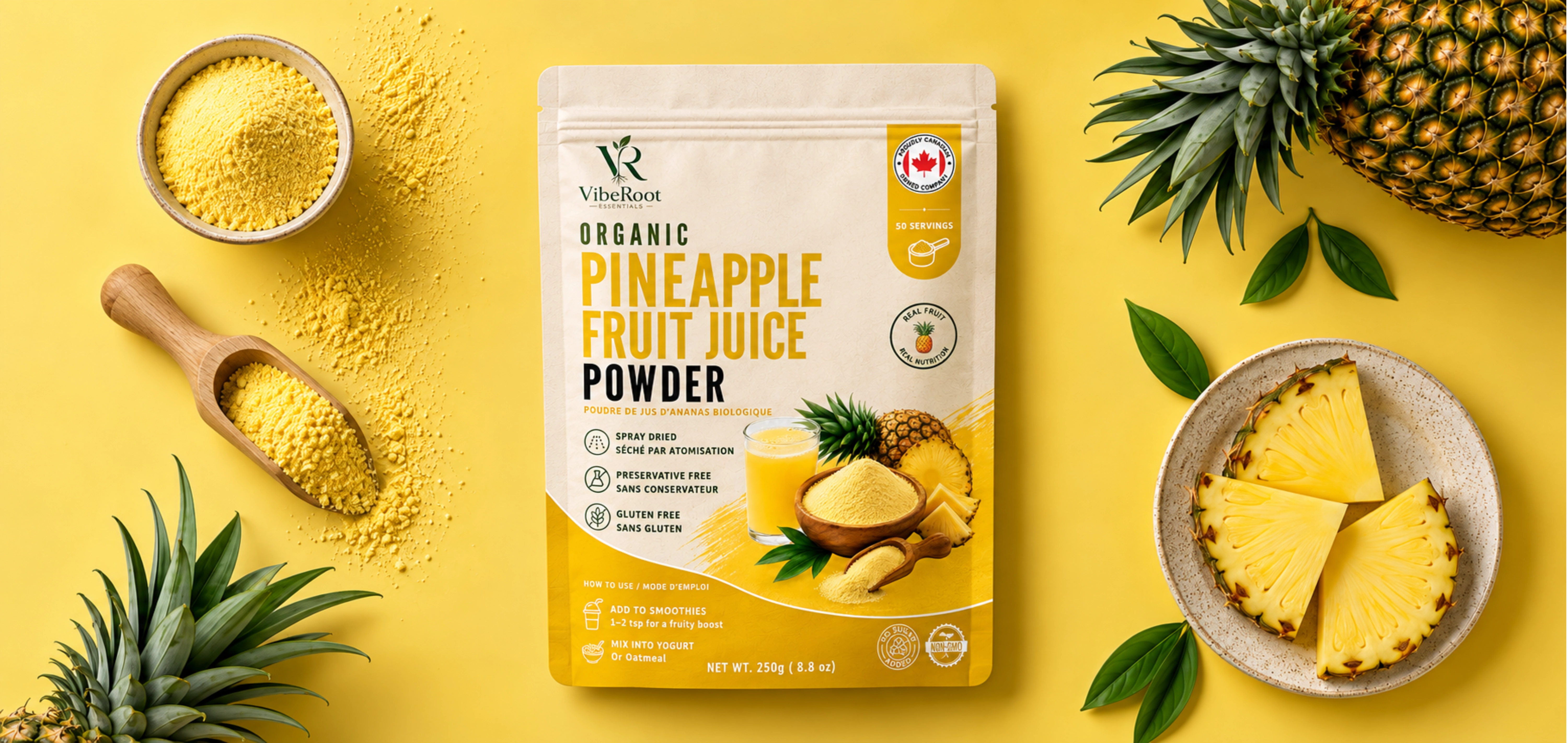 VibeRoot Organic Superfood Powder Banner 2