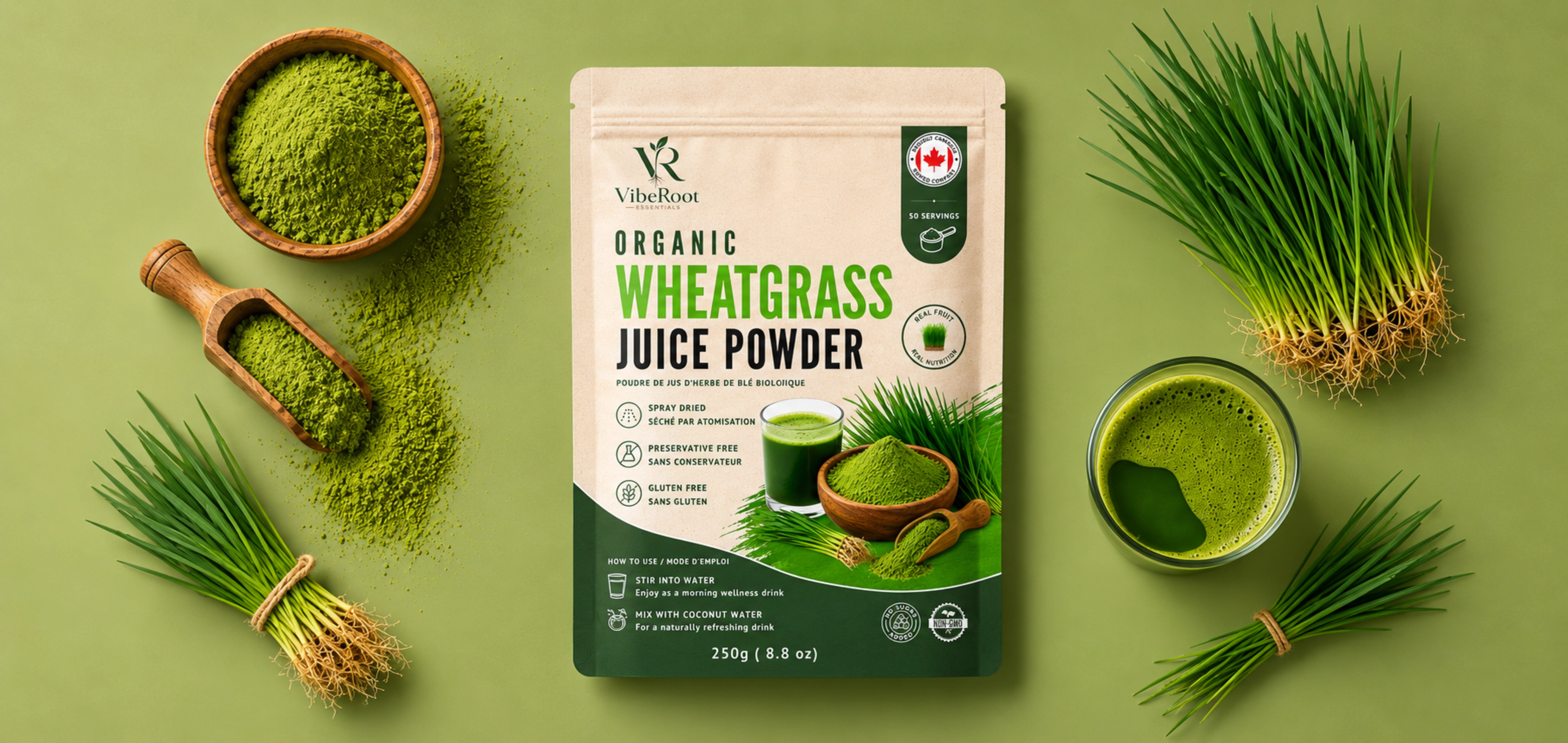 VibeRoot Organic Superfood Powder Banner 5