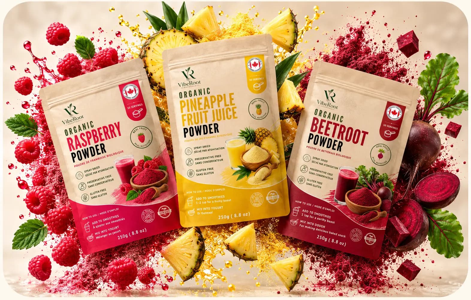 VibeRoot Organic Superfoods Collection