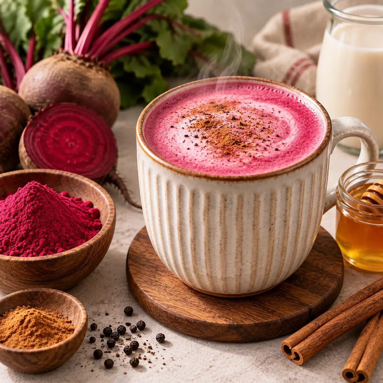 Beetroot Pre-Workout Latte